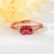 Picture of Fashionable Small Pink Adjustable Ring