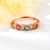 Picture of Low Price Rose Gold Plated Colorful Adjustable Ring from Trust-worthy Supplier
