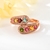 Picture of Bulk Rose Gold Plated 925 Sterling Silver Adjustable Ring Wholesale Price