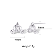 Picture of Copper or Brass Delicate Big Stud Earrings in Flattering Style