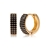Picture of Copper or Brass Black Huggie Earrings at Unbeatable Price