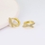 Picture of Delicate Gold Plated Huggie Earrings with Speedy Delivery