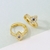 Picture of Irresistible White Gold Plated Huggie Earrings For Your Occasions