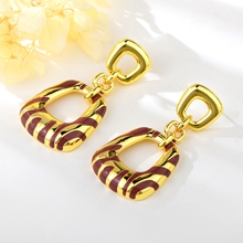 Show details for Dubai Enamel Dangle Earrings with Beautiful Craftmanship