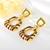 Picture of Dubai Enamel Dangle Earrings with Beautiful Craftmanship