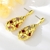 Picture of Good Artificial Crystal Red Dangle Earrings