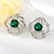 Picture of Zinc Alloy Green Dangle Earrings with Fast Delivery