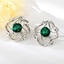 Show details for Zinc Alloy Green Dangle Earrings with Fast Delivery
