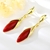 Picture of Fancy Big Gold Plated Dangle Earrings