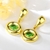 Picture of Zinc Alloy Artificial Crystal Dangle Earrings From Reliable Factory