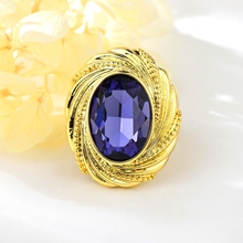 Show details for Top Artificial Crystal Purple Fashion Ring