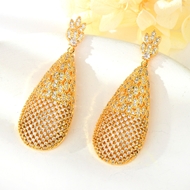 Show details for Luxury Cubic Zirconia Dangle Earrings with Beautiful Craftmanship