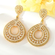 Show details for Impressive White Gold Plated Dangle Earrings with Low MOQ