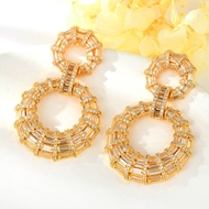 Show details for Best Selling Big Cubic Zirconia Dangle Earrings
