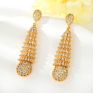 Show details for Great Cubic Zirconia Big Dangle Earrings