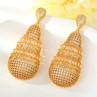 Show details for Nice Cubic Zirconia Big Dangle Earrings