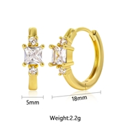 Picture of Delicate Cubic Zirconia Huggie Earrings with 3~7 Day Delivery