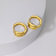 Picture of Hot Selling Gold Plated Small Huggie Earrings with No-Risk Refund