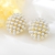 Picture of Zinc Alloy Artificial Pearl Big Stud Earrings at Unbeatable Price