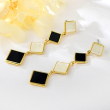 Show details for Classic Enamel Dangle Earrings at Unbeatable Price