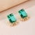 Picture of Bulk Gold Plated Cubic Zirconia Big Stud Earrings Exclusive Online