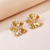 Picture of Good Quality Cubic Zirconia Yellow Big Stud Earrings