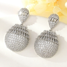 Show details for Good Cubic Zirconia Luxury Dangle Earrings