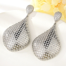 Show details for Charming White Copper or Brass Dangle Earrings As a Gift