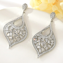 Show details for Famous Big Copper or Brass Dangle Earrings