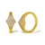 Picture of Shop Gold Plated White Fashion Ring with Wow Elements