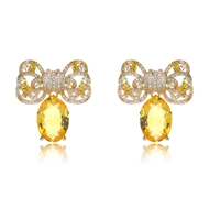Picture of Recommended Gold Plated Yellow Dangle Earrings from Top Designer
