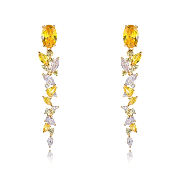Picture of Sparkly Flowers & Plants Luxury Dangle Earrings