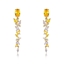 Show details for Sparkly Flowers & Plants Luxury Dangle Earrings