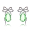 Show details for Luxury Green Dangle Earrings Online Only