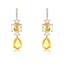 Show details for Copper or Brass Cubic Zirconia Dangle Earrings from Certified Factory