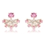 Show details for Impressive Pink Copper or Brass Dangle Earrings with Low MOQ