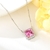 Picture of Geometric Platinum Plated Pendant Necklace with Fast Delivery