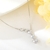 Picture of Fancy Small Platinum Plated Pendant Necklace