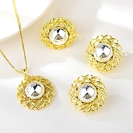 Picture of Hot Selling Gold Plated Zinc Alloy 3 Piece Jewelry Set from Top Designer