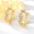 Picture of Butterfly White Big Hoop Earrings with 3~7 Day Delivery