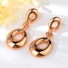 Show details for Low Price Zinc Alloy Rose Gold Plated Dangle Earrings from Trust-worthy Supplier