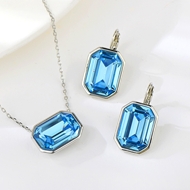 Show details for Best Swarovski Element Geometric 2 Piece Jewelry Set