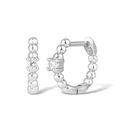 Picture of Unique Cubic Zirconia Small Huggie Earrings