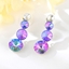Show details for Filigree Big Purple Dangle Earrings
