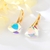 Picture of Trendy White Copper or Brass Dangle Earrings with No-Risk Refund