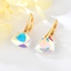 Show details for Trendy White Copper or Brass Dangle Earrings with No-Risk Refund