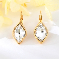 Show details for Staple Swarovski Element White Dangle Earrings