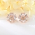 Picture of Bulk Rose Gold Plated 925 Sterling Silver Big Stud Earrings Exclusive Online