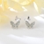 Picture of Butterfly Cubic Zirconia Big Stud Earrings at Unbeatable Price