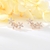 Picture of Flowers & Plants White Big Stud Earrings with Speedy Delivery